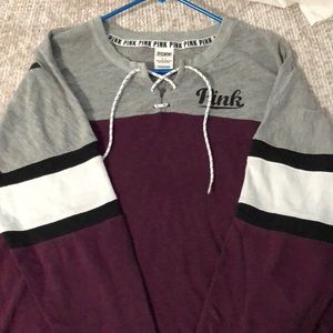 VS PINK lace pullover